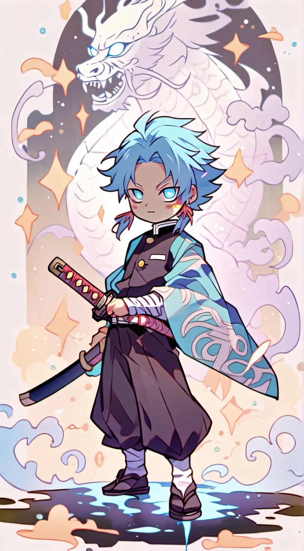ai character: Demon slayer background