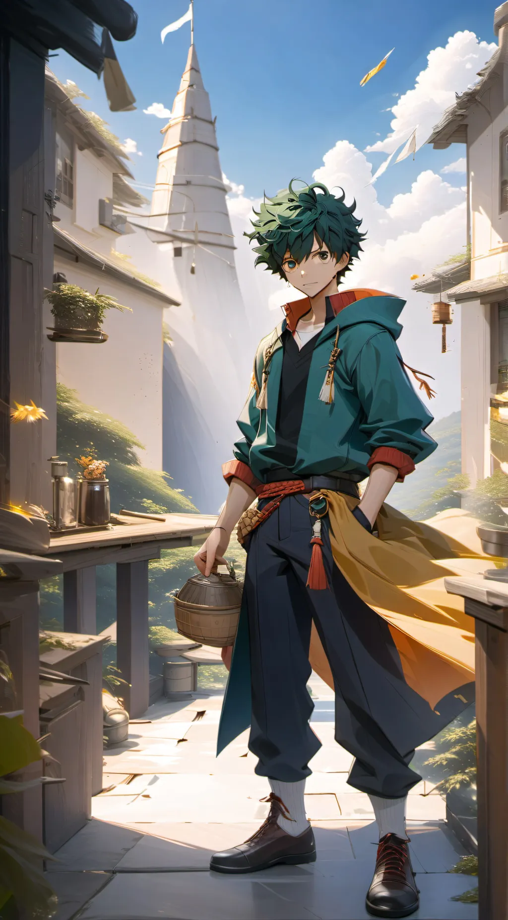 ai character: Deku background