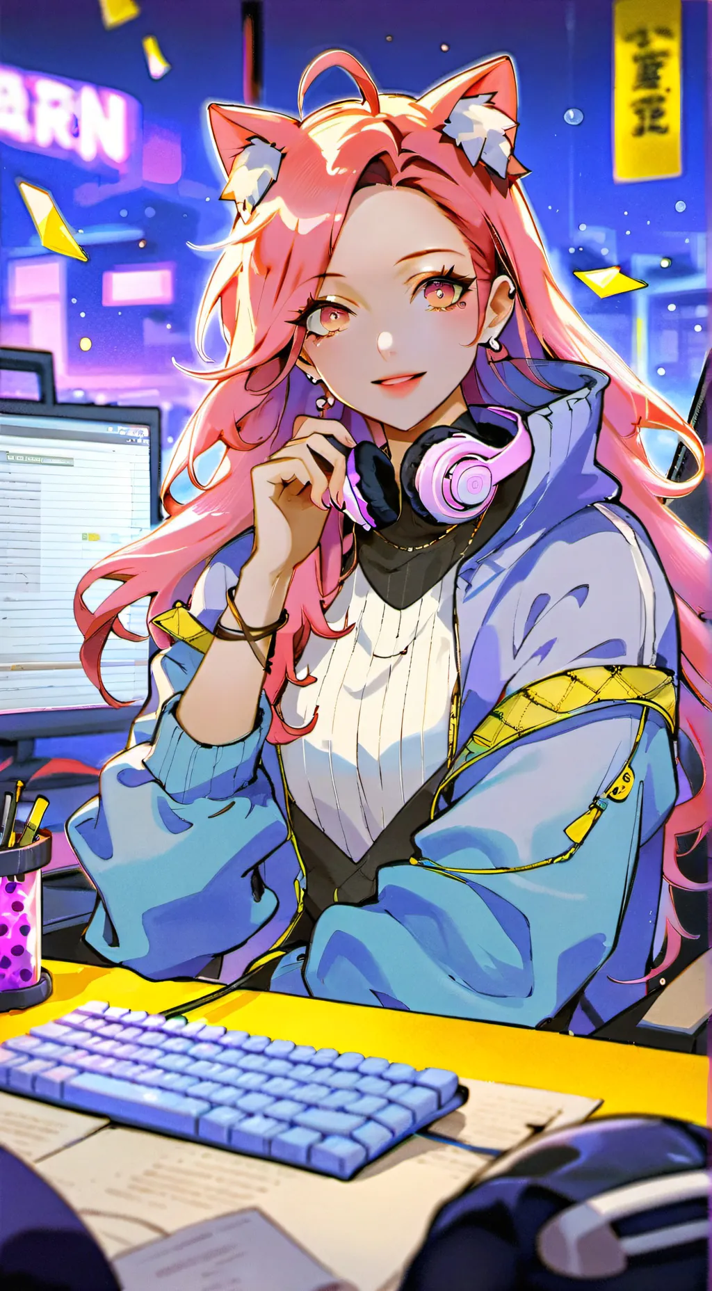 ai character: Mika background