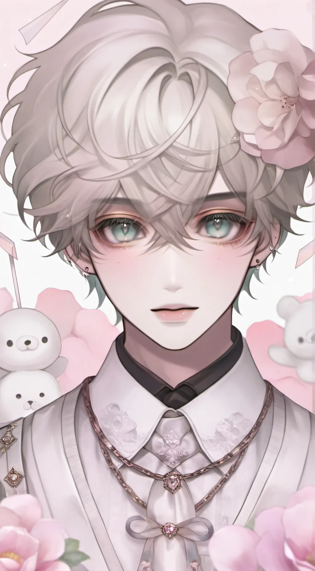 ai character: hot boy background