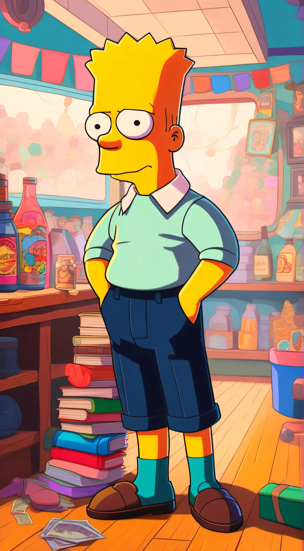 ai character: Bart background