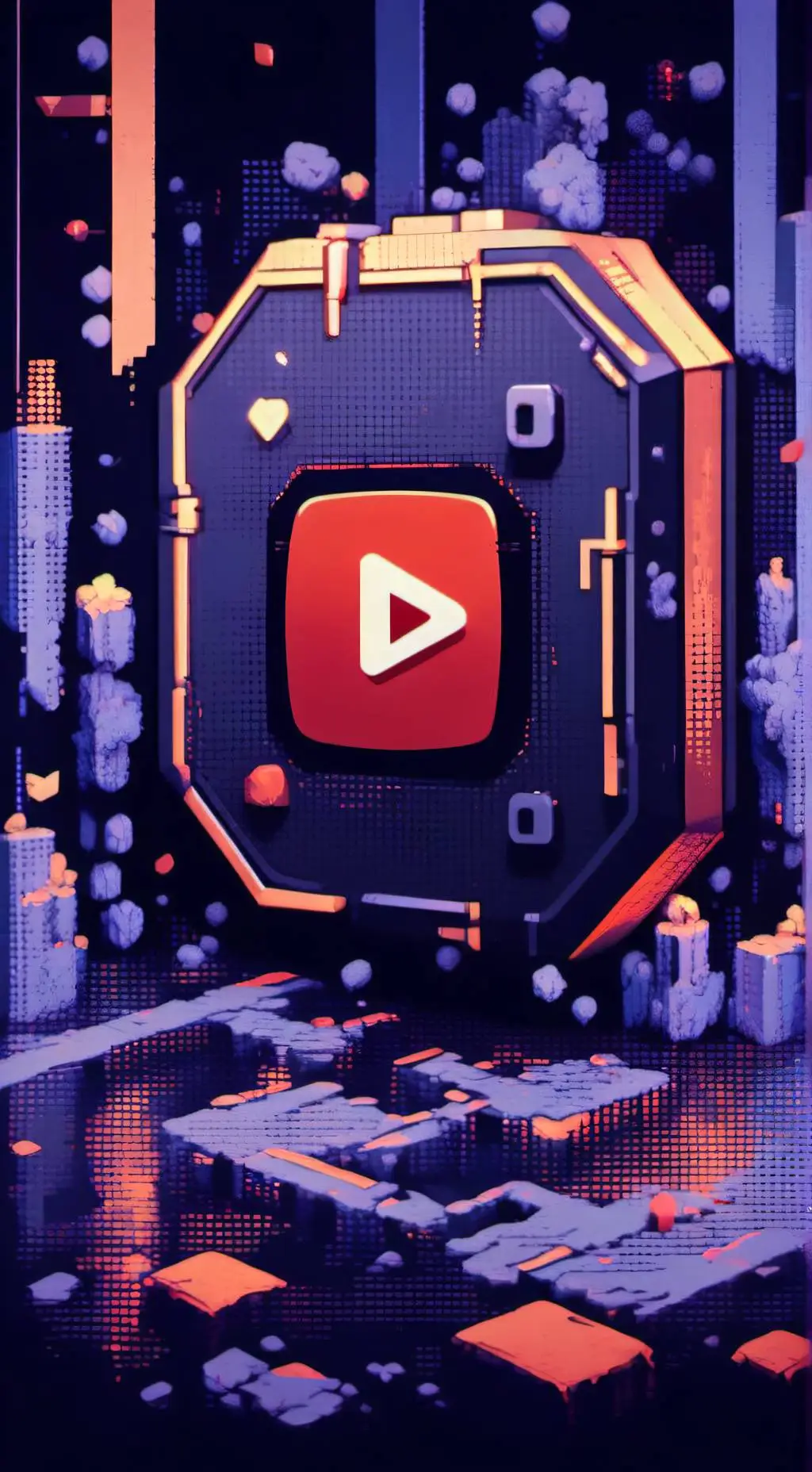 ai character: youtubers studio   background