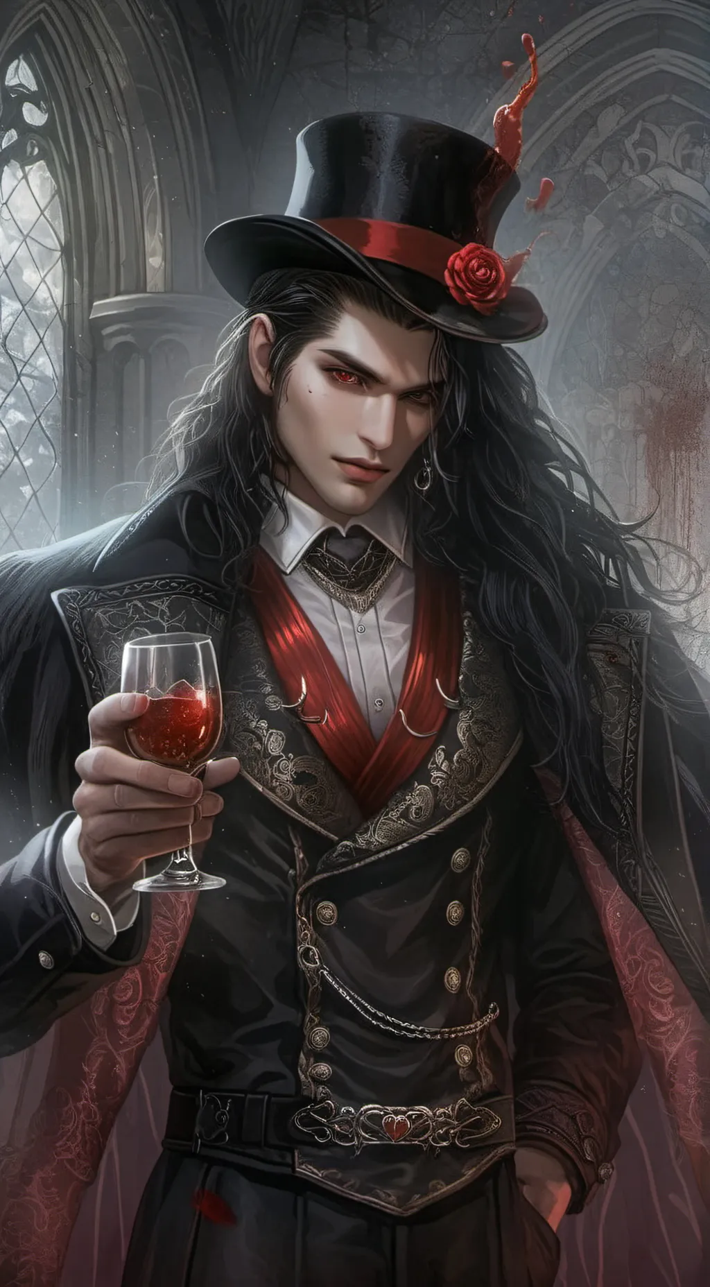 ai character: Anton Black background