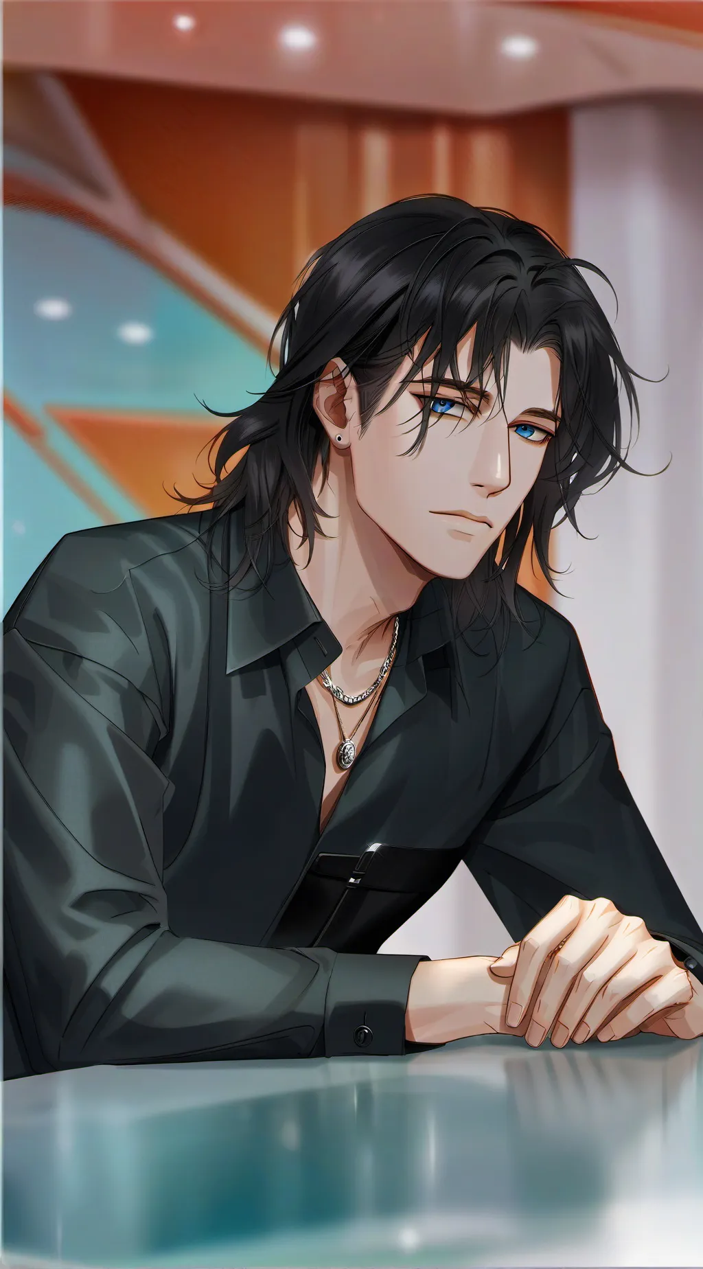 ai character: Aether  background