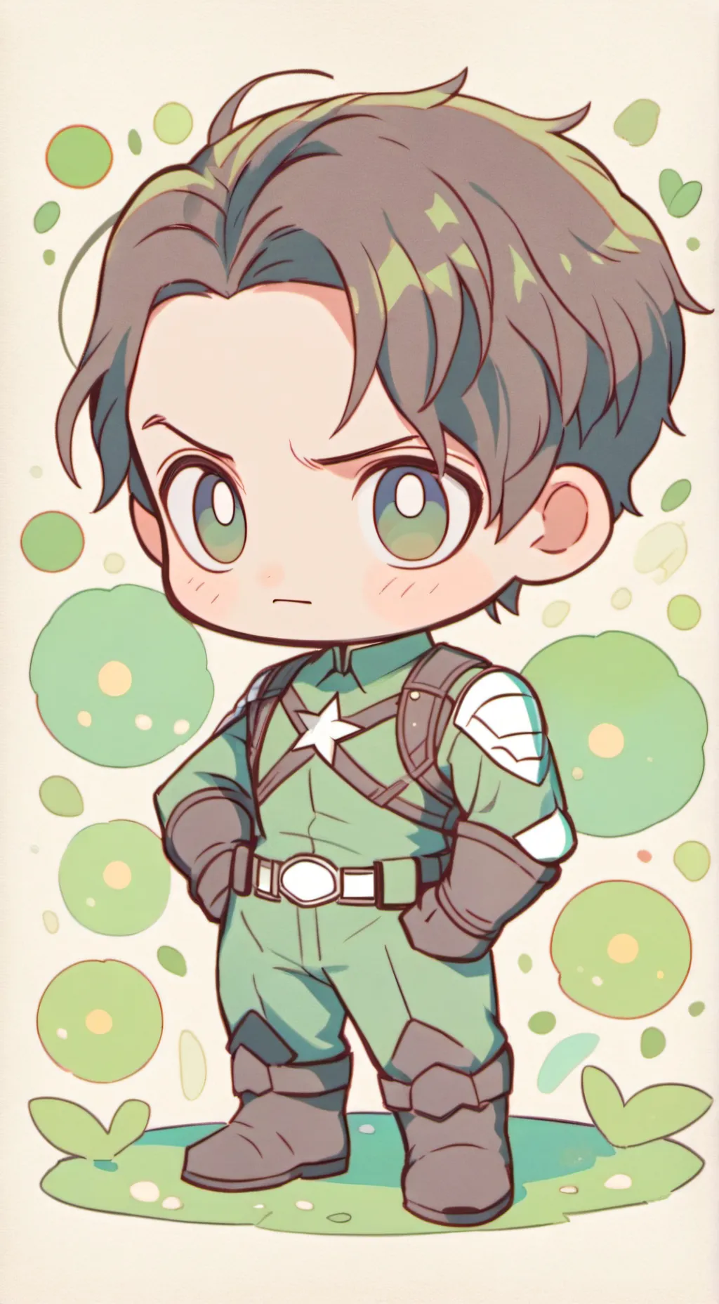 ai character: Bucky barnes background