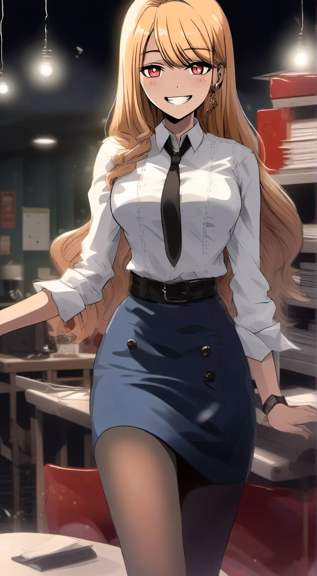 ai character: Marin Kitagawa  background
