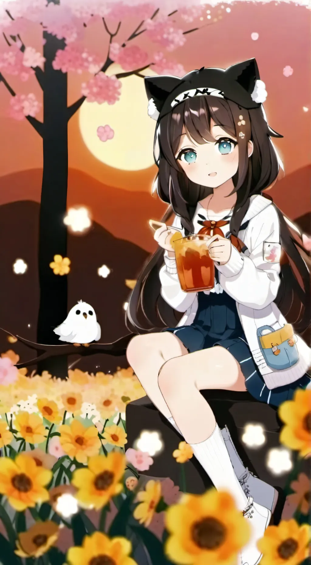 ai character: Mya  background