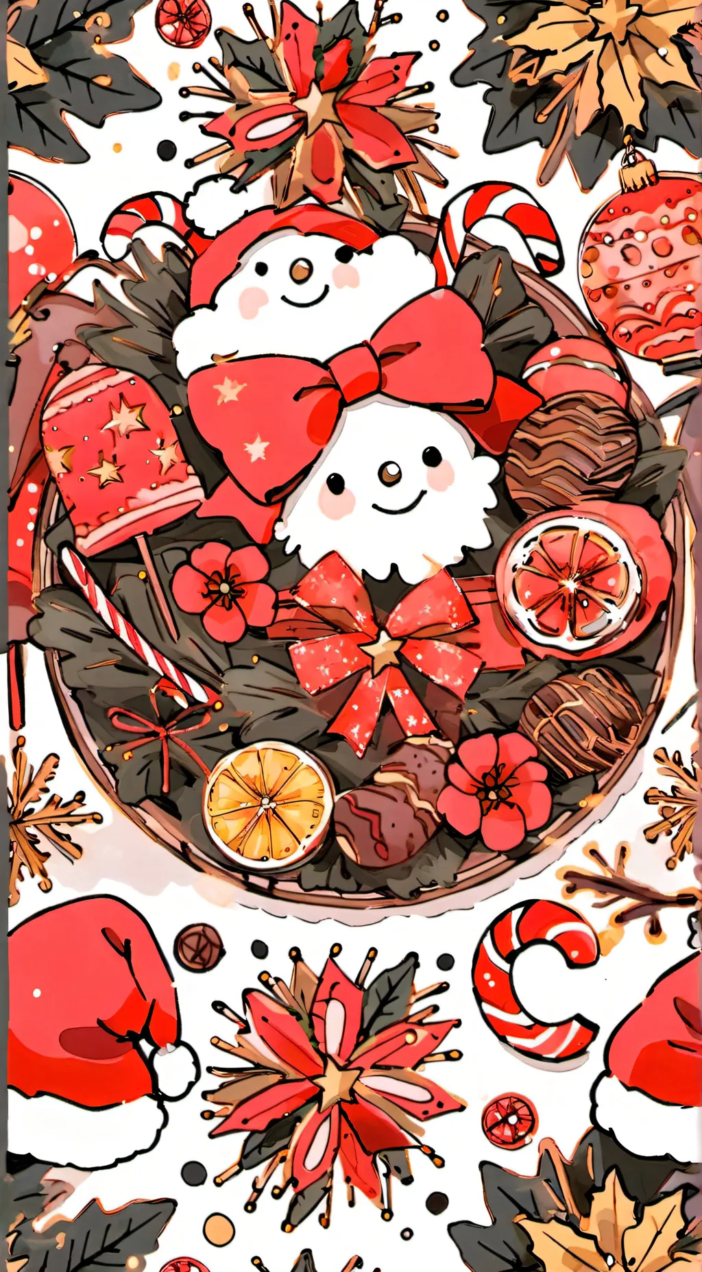 ai character: SC Christmas!!  background