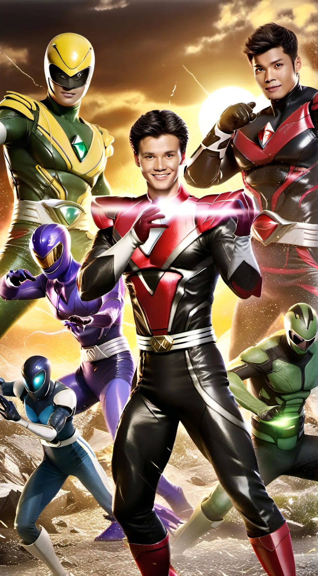 ai character: power rangers mm background
