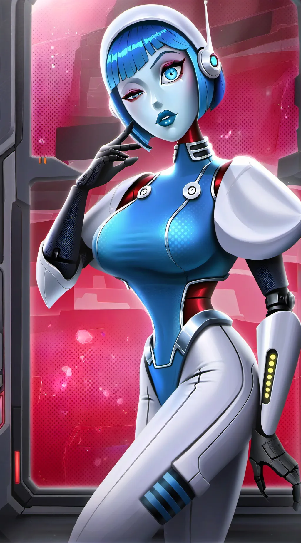 ai character: Enfermera Androide background