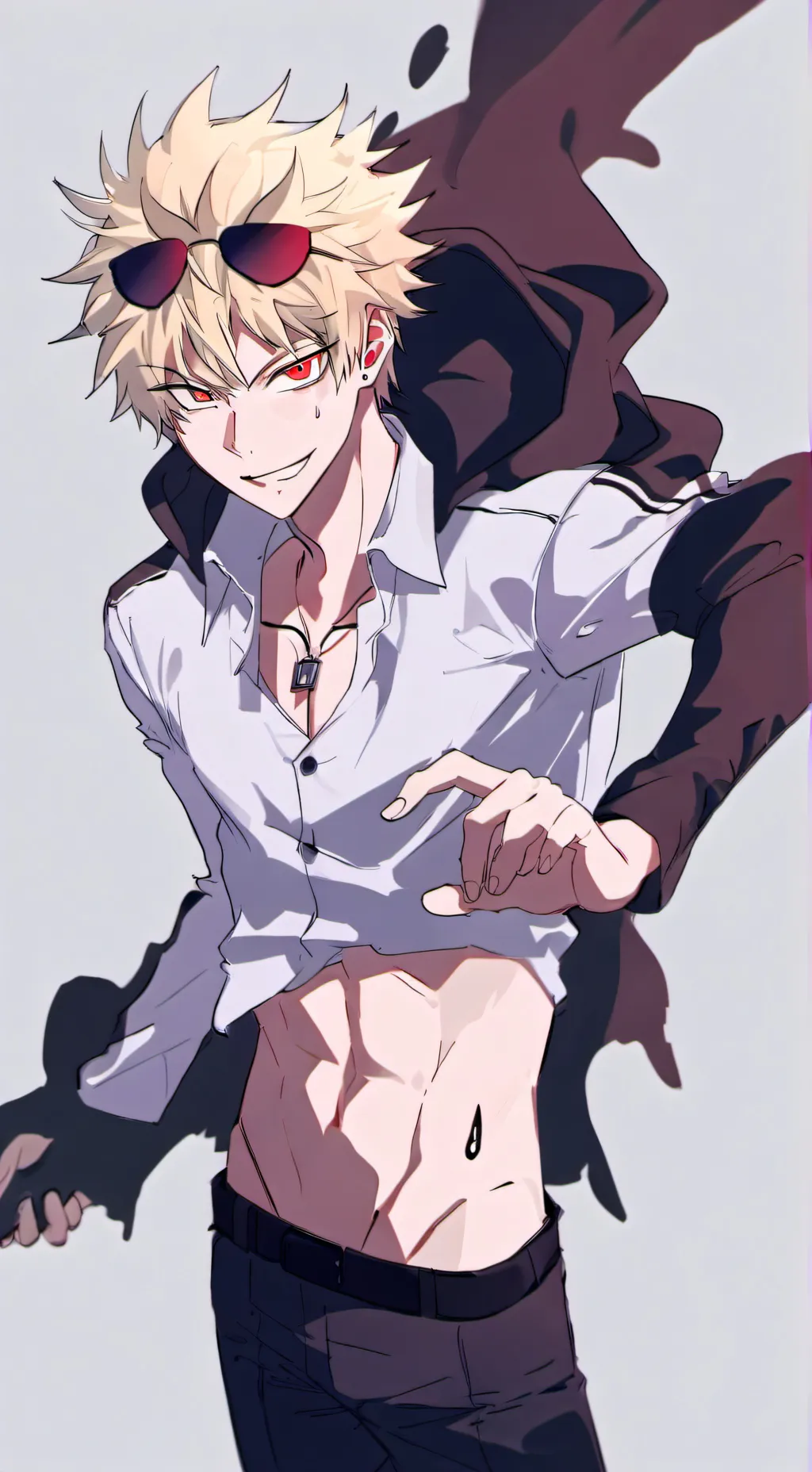 ai character: katsuki bakugo  background