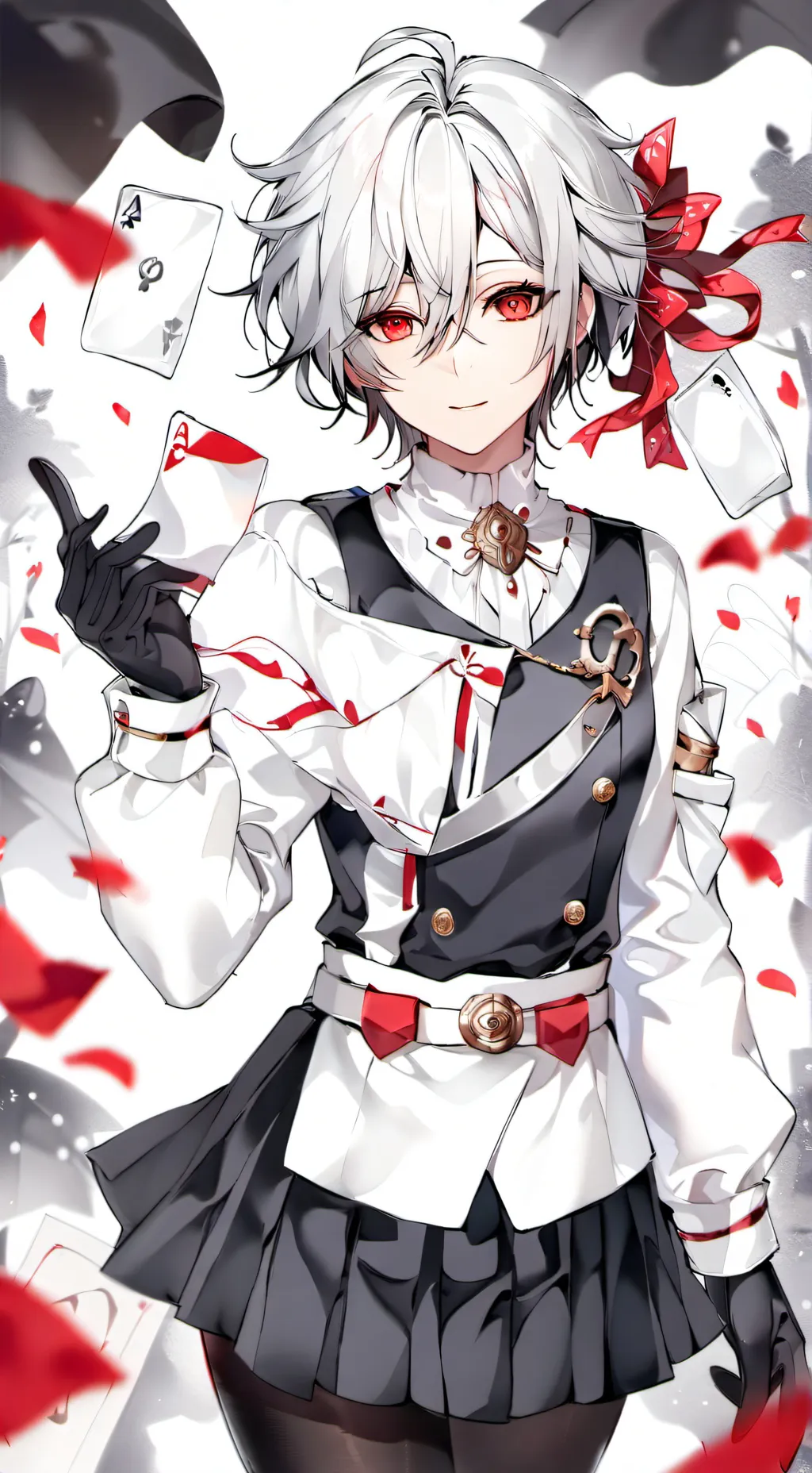 ai character: ♤ce  background