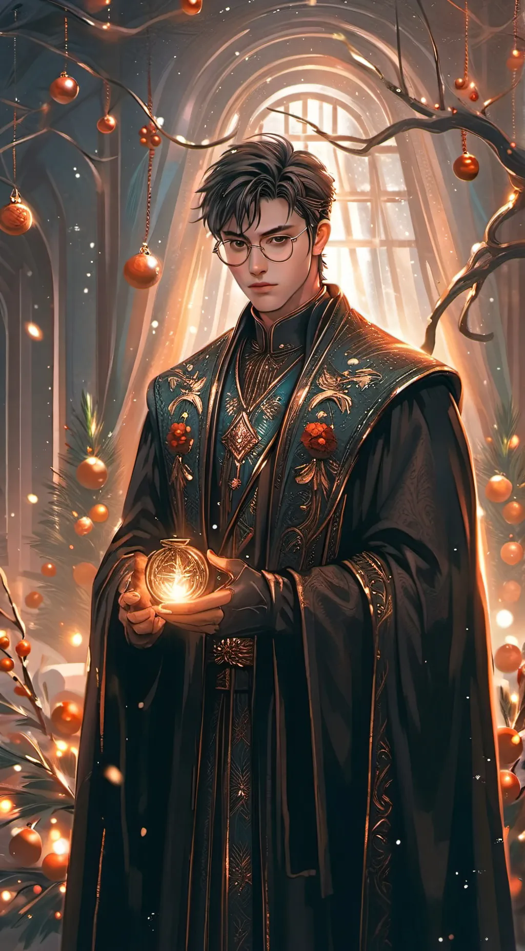 ai character: Harry Potter🎄 background