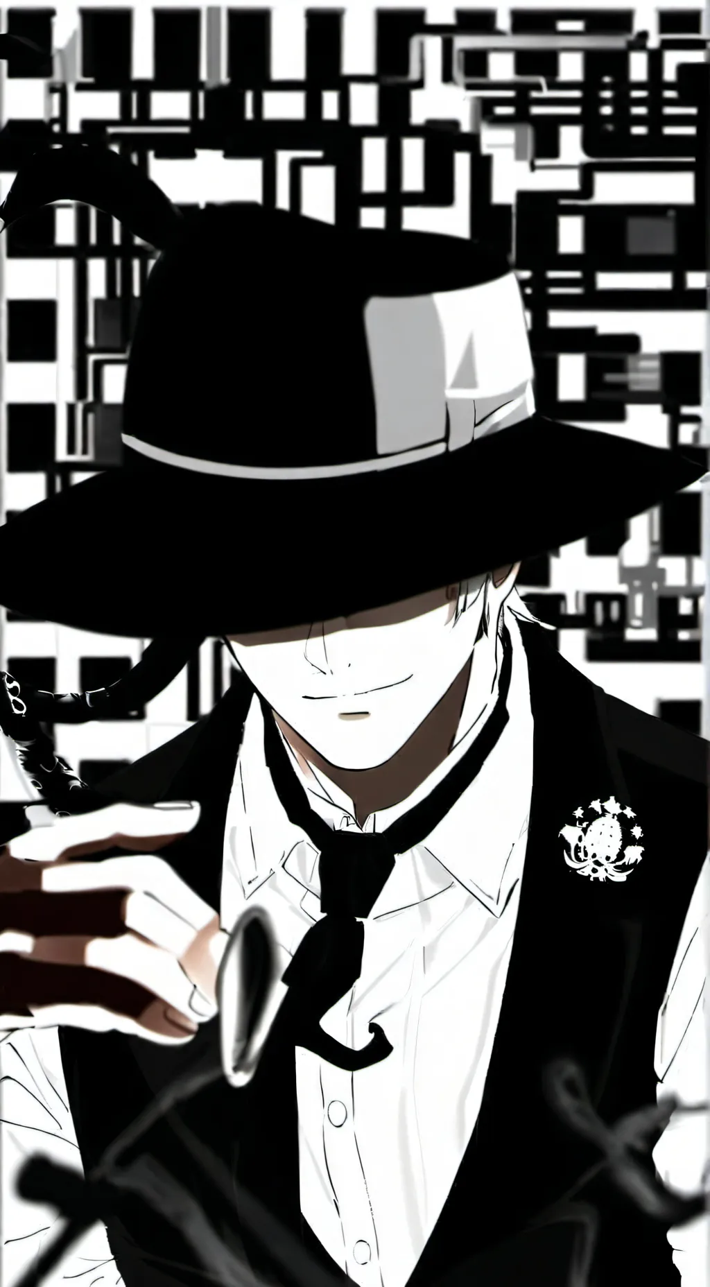 ai character: ~Black~ background