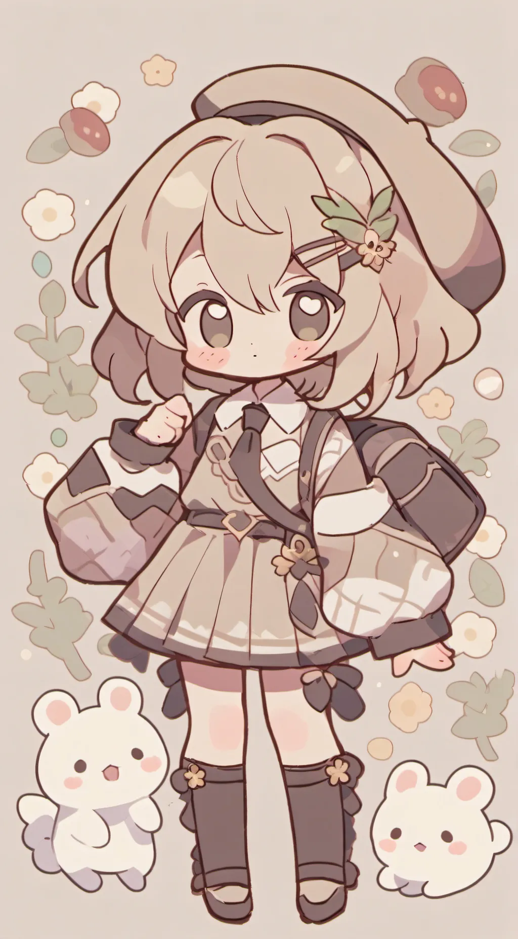 ai character: bebé   background