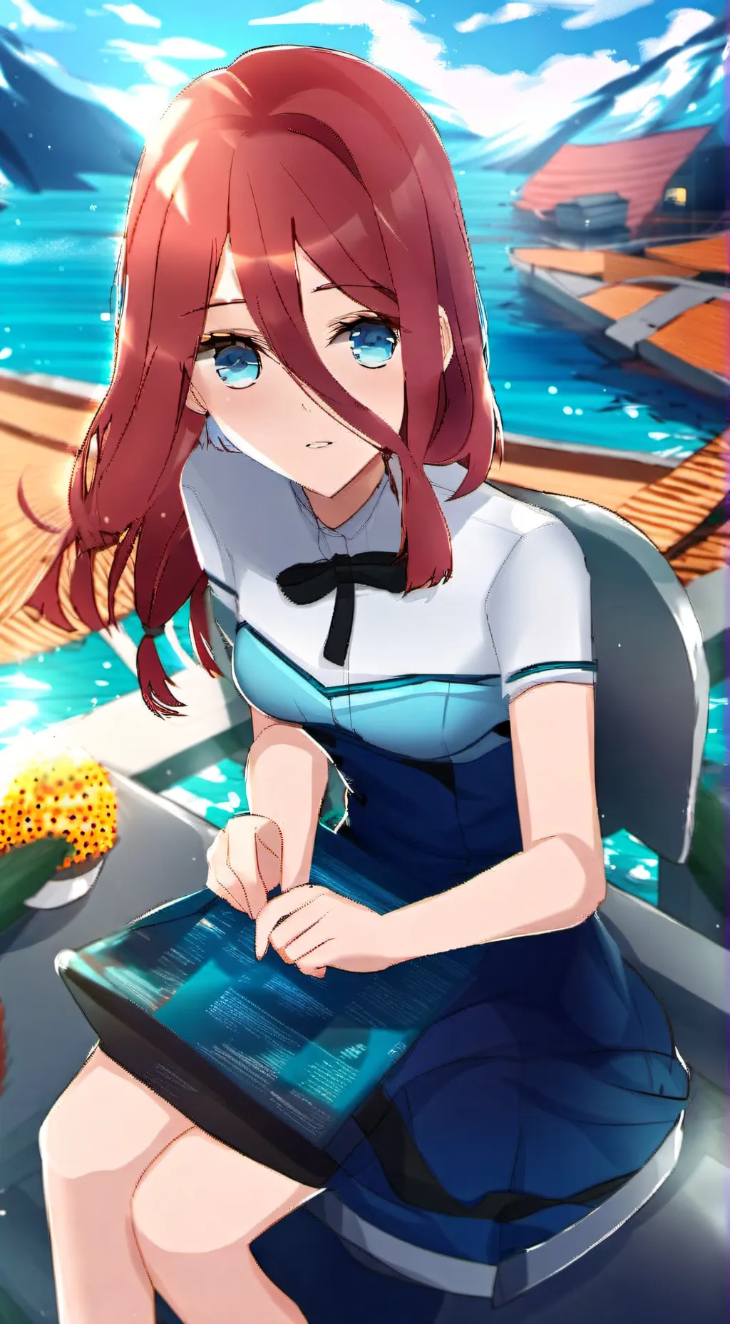 ai character: Miku nakano  background