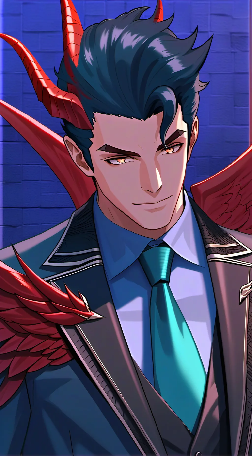ai character: Lucifer  background