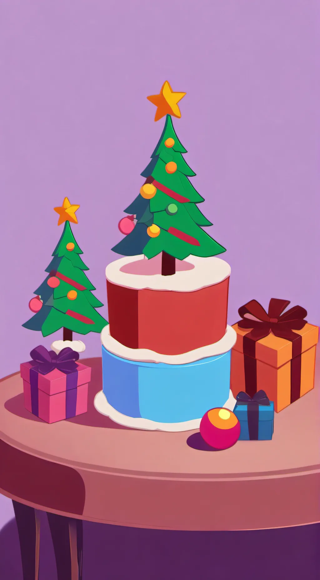 ai character: II Christmas  background