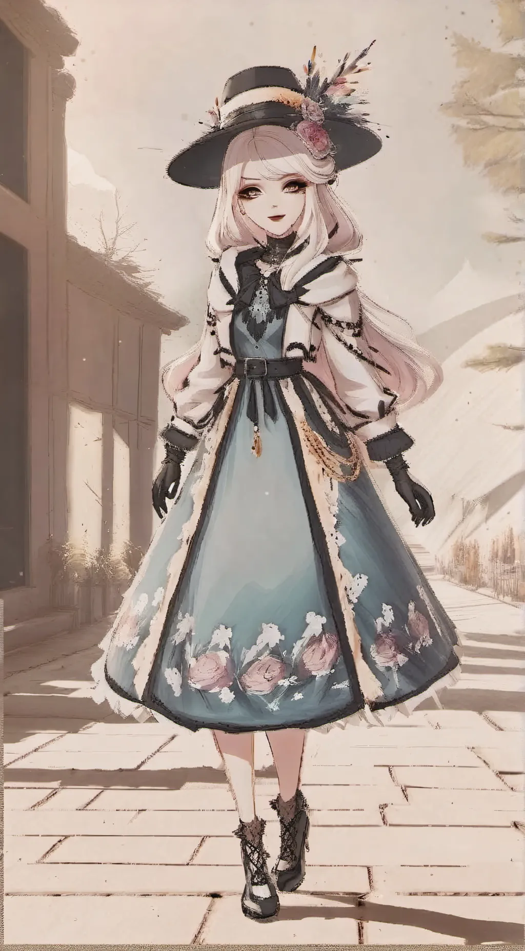 ai character: dress to impress background