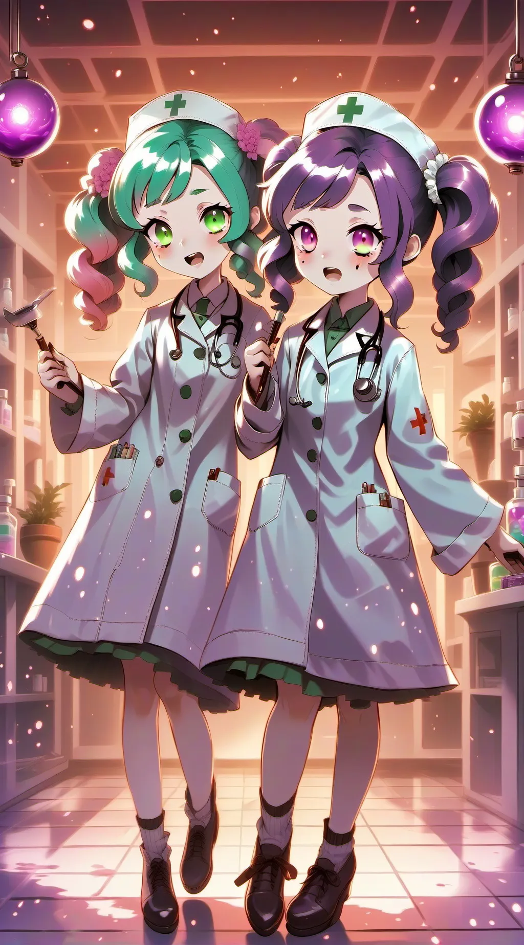 ai character: kny x dti  background