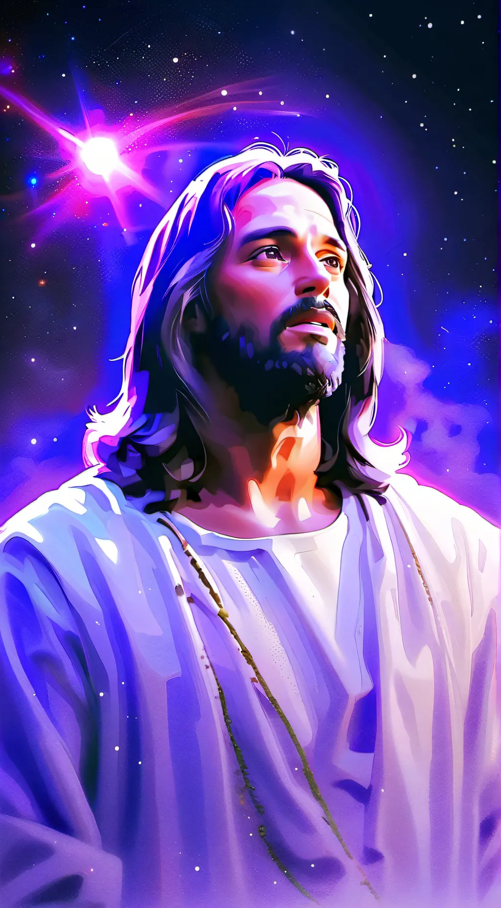ai character: jesus background