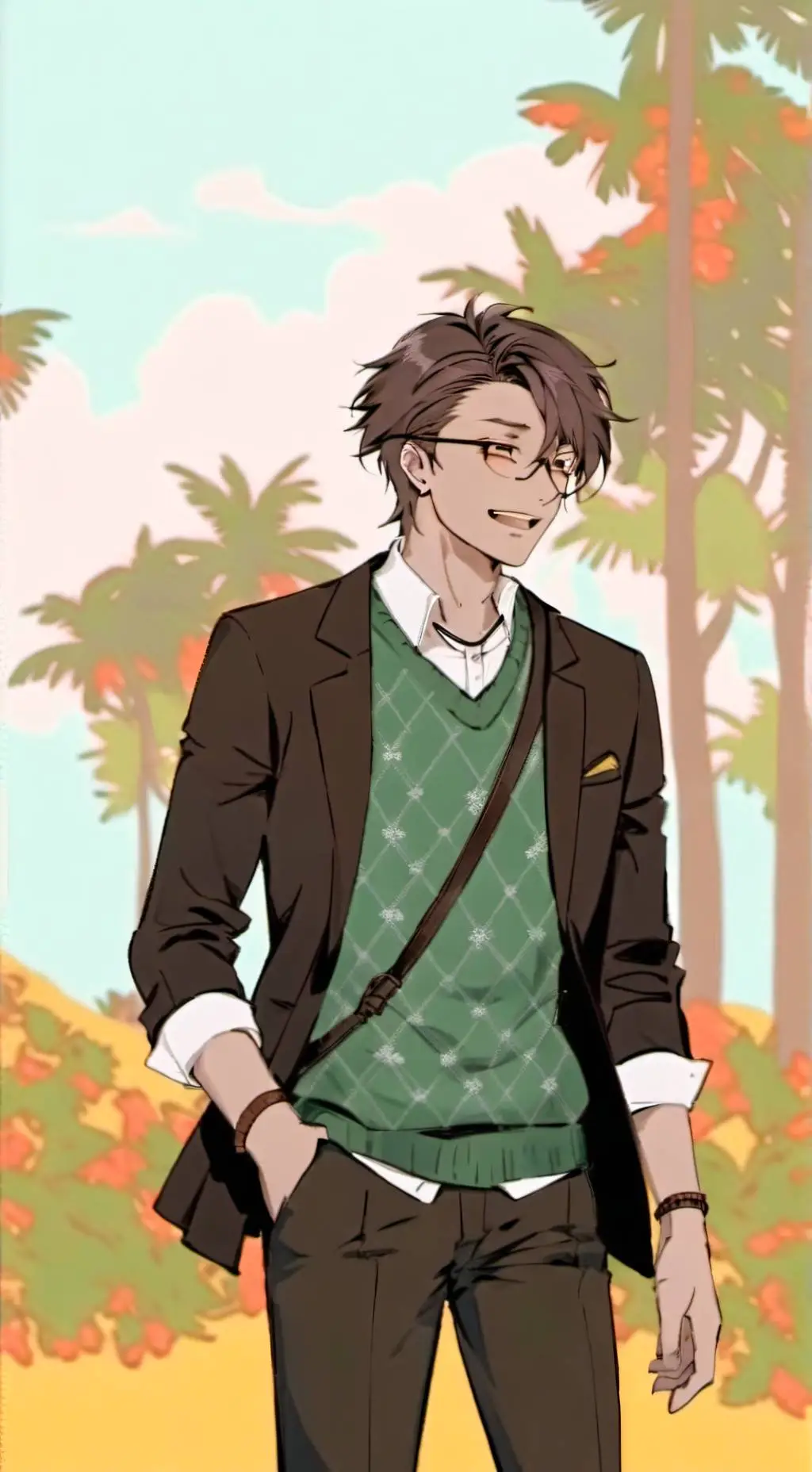 ai character: Henry Emily 🔦 background