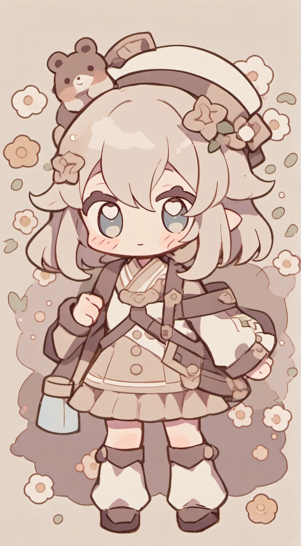 ai character: tube background