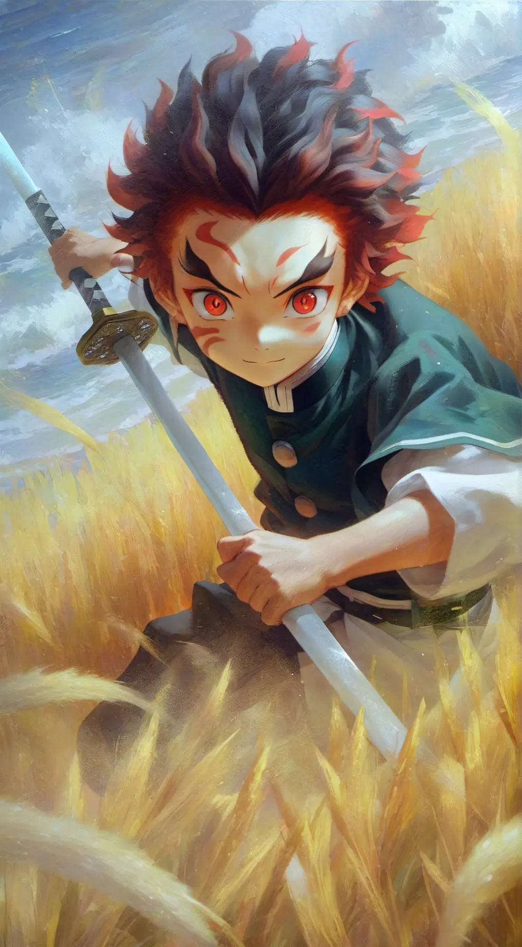 ai character: tanji est caliente background