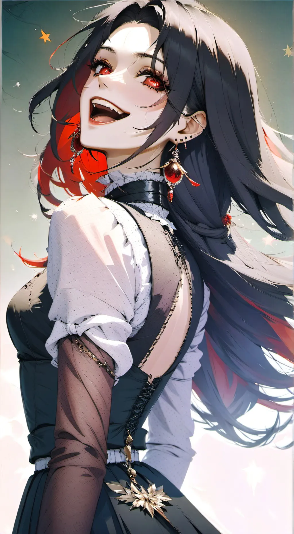 ai character: 蕾丝·露娜丽丝 background