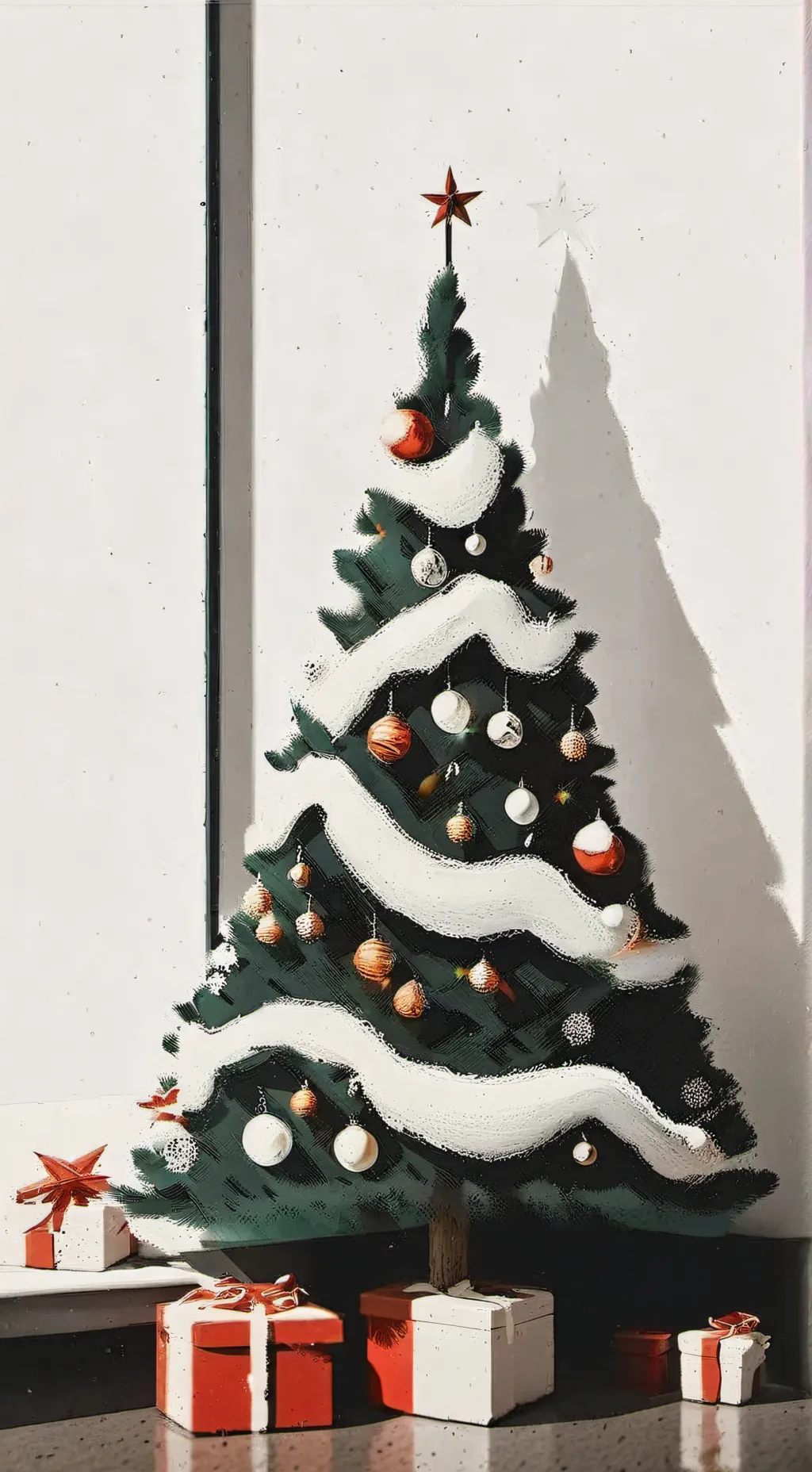 ai character: mha chirstmas background