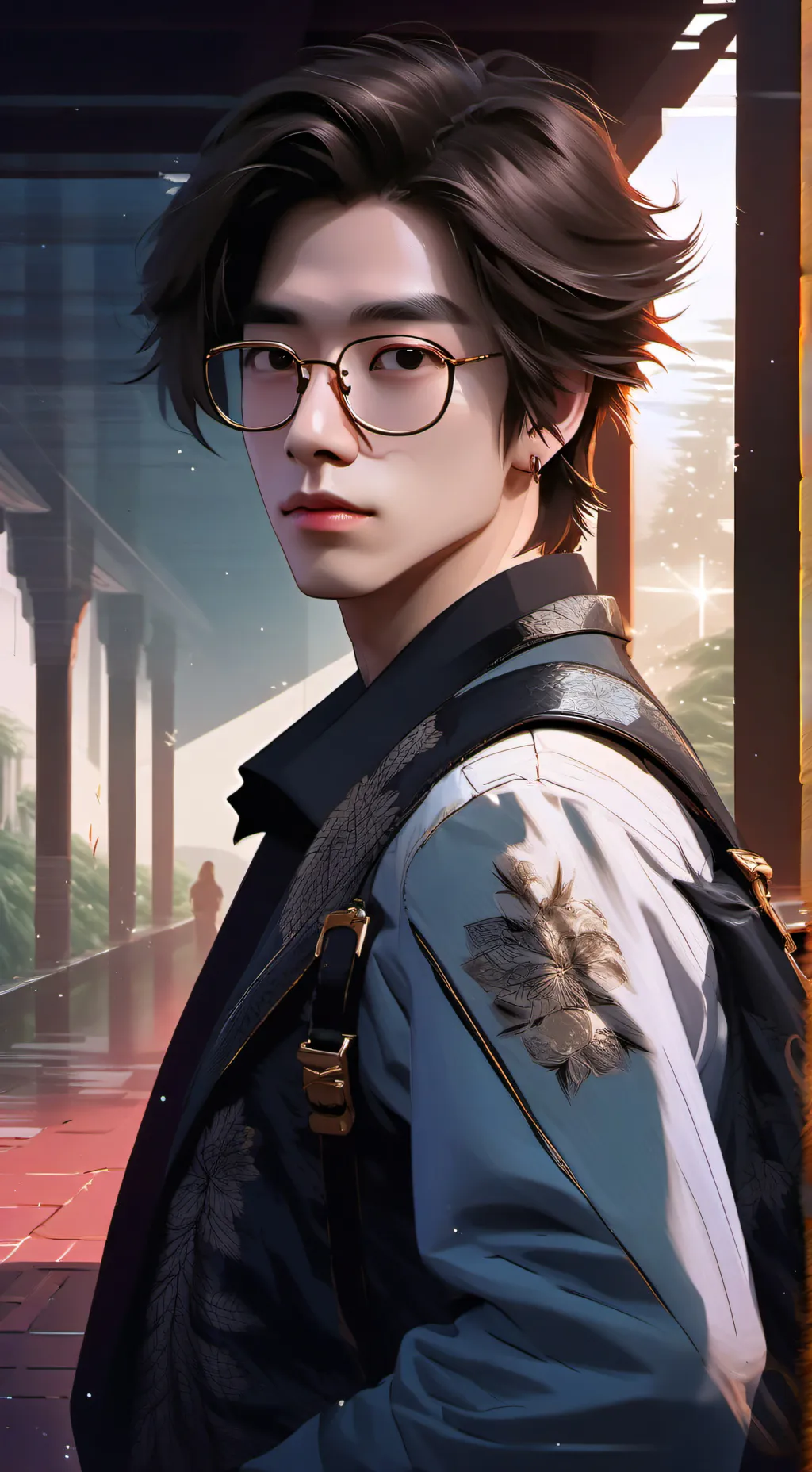 ai character: ｌｅｏｎａｒｄｏ୨୧ background