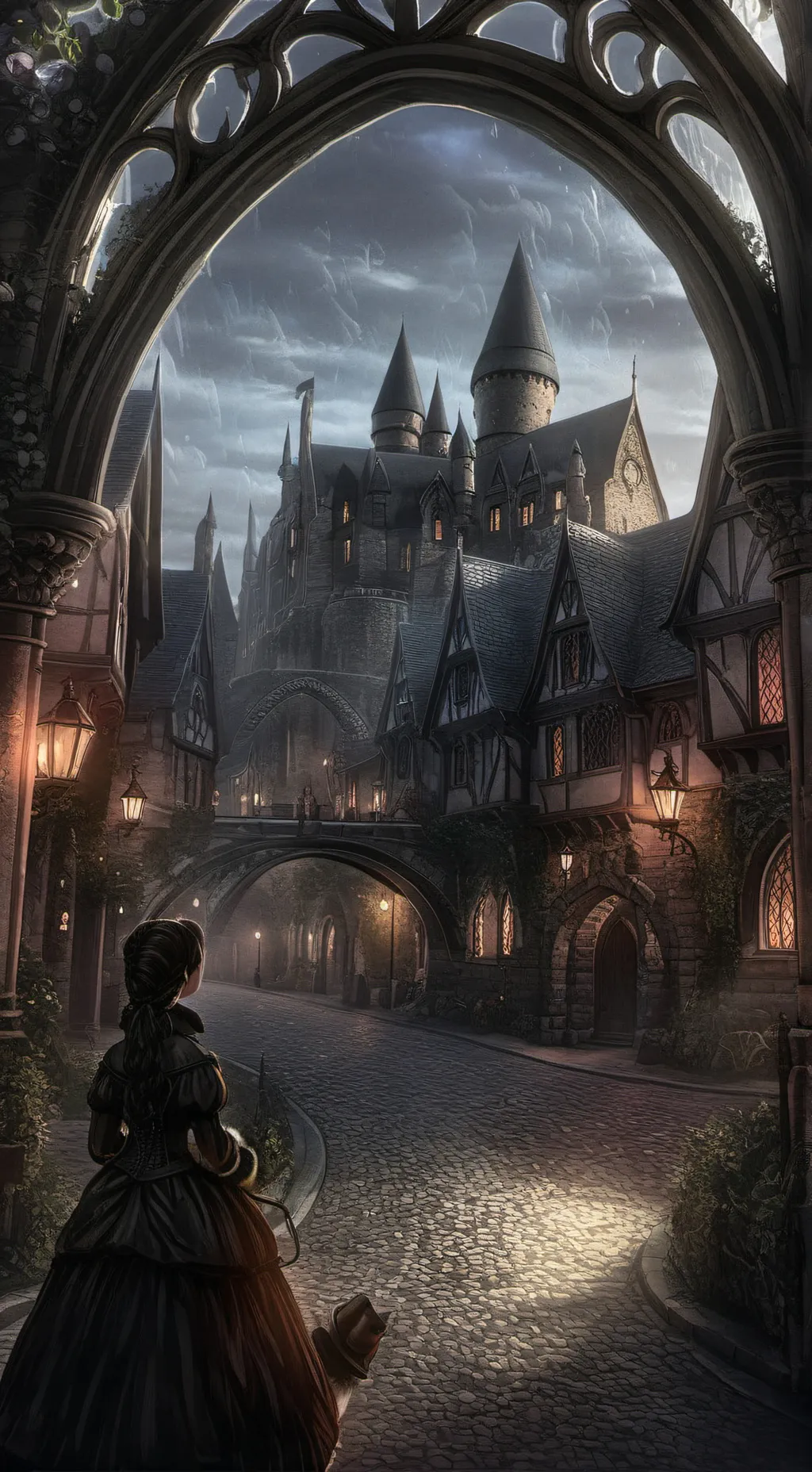 ai character: hOgWaRtS 🦁🐍🦨🦅 background