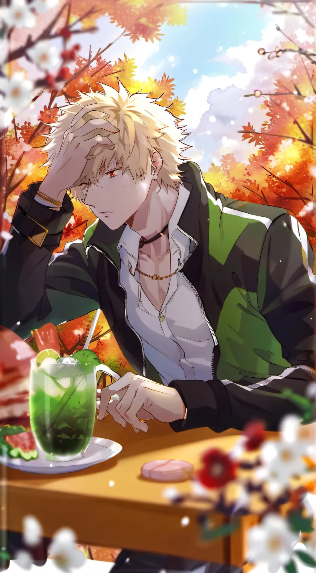 ai character: MHA concert  background