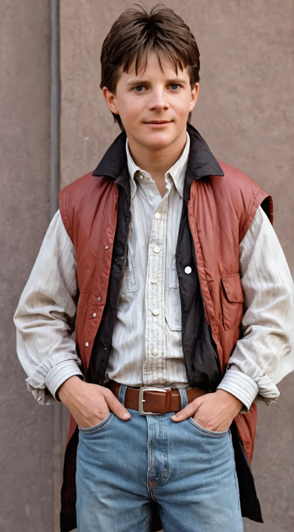 ai character: Marty Mcfly background
