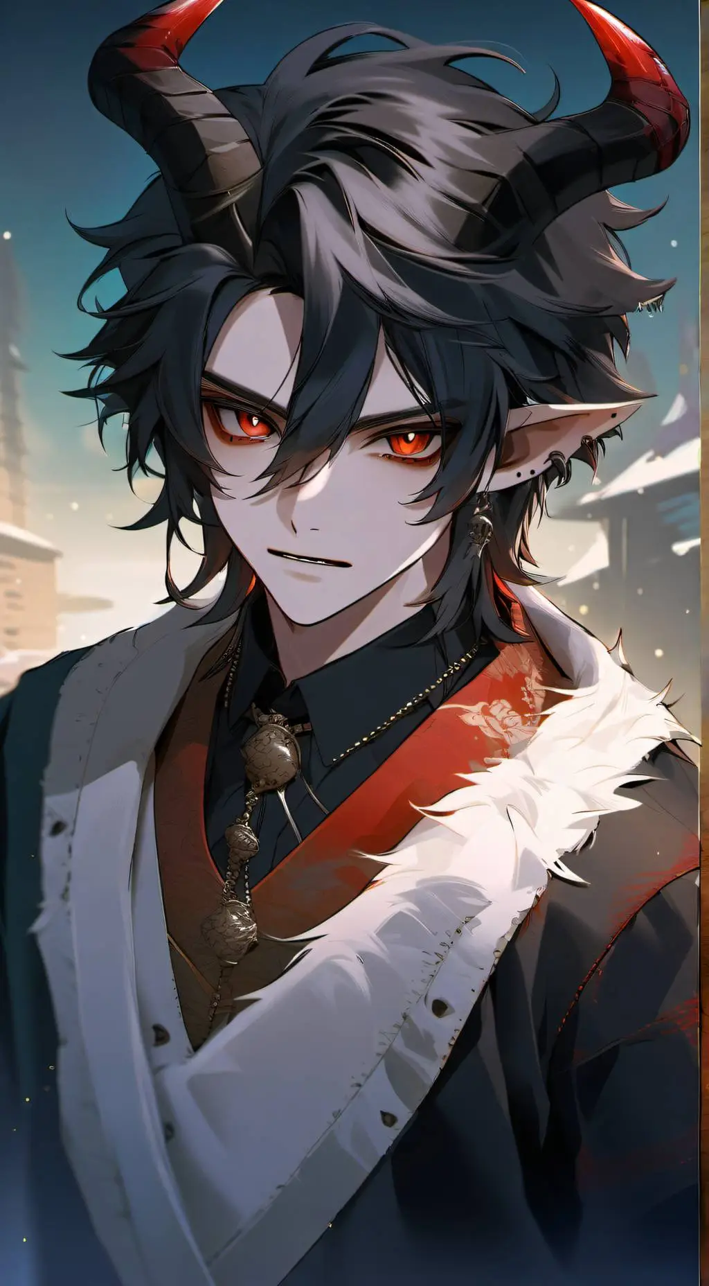 ai character: {🐉}•Zohakuten!•{💜} background
