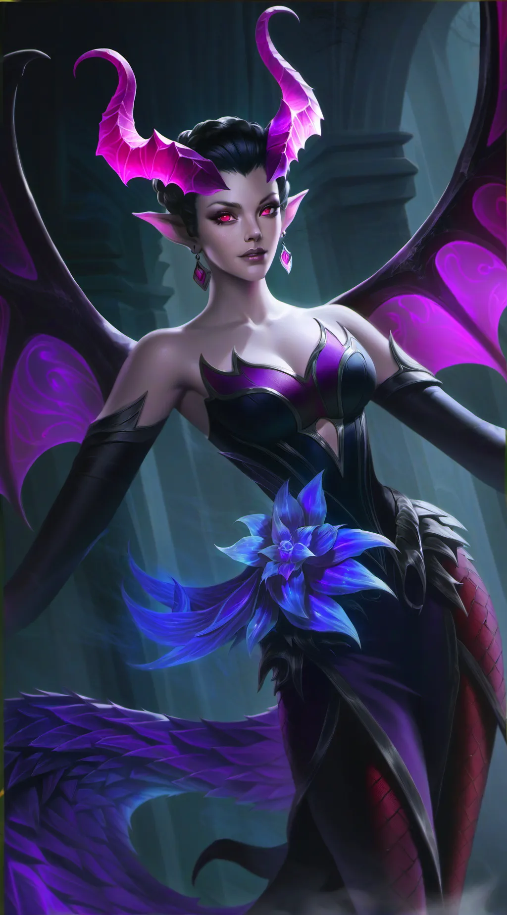 ai character: Maru The Succubus  background
