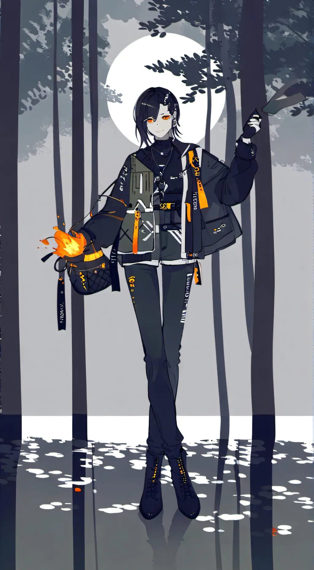 ai character: cool background