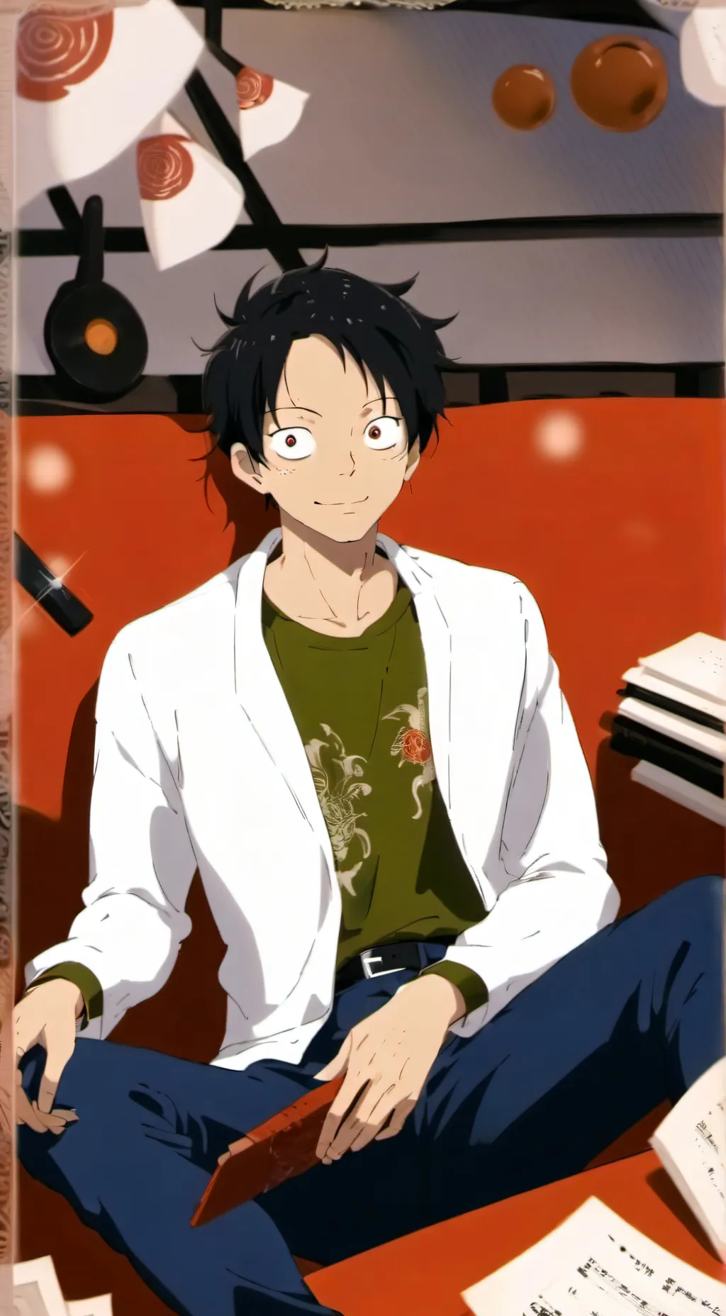 ai character: Monkey D. Luffy background