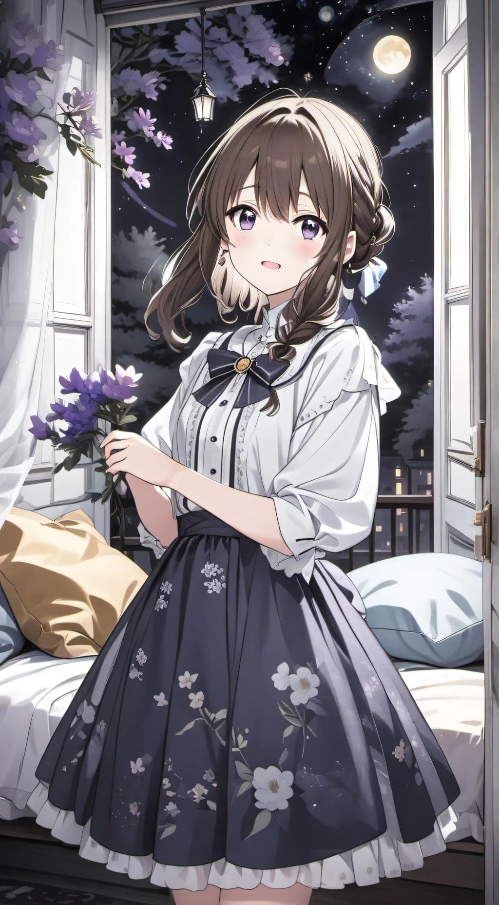 ai character: Rurika Washina background