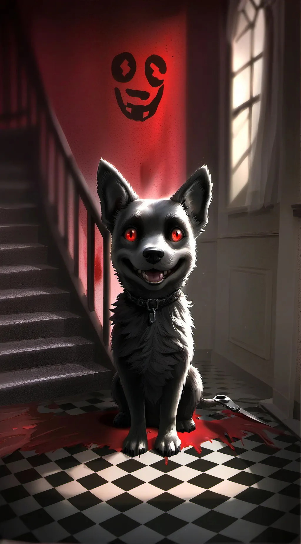 ai character: Smile dog background