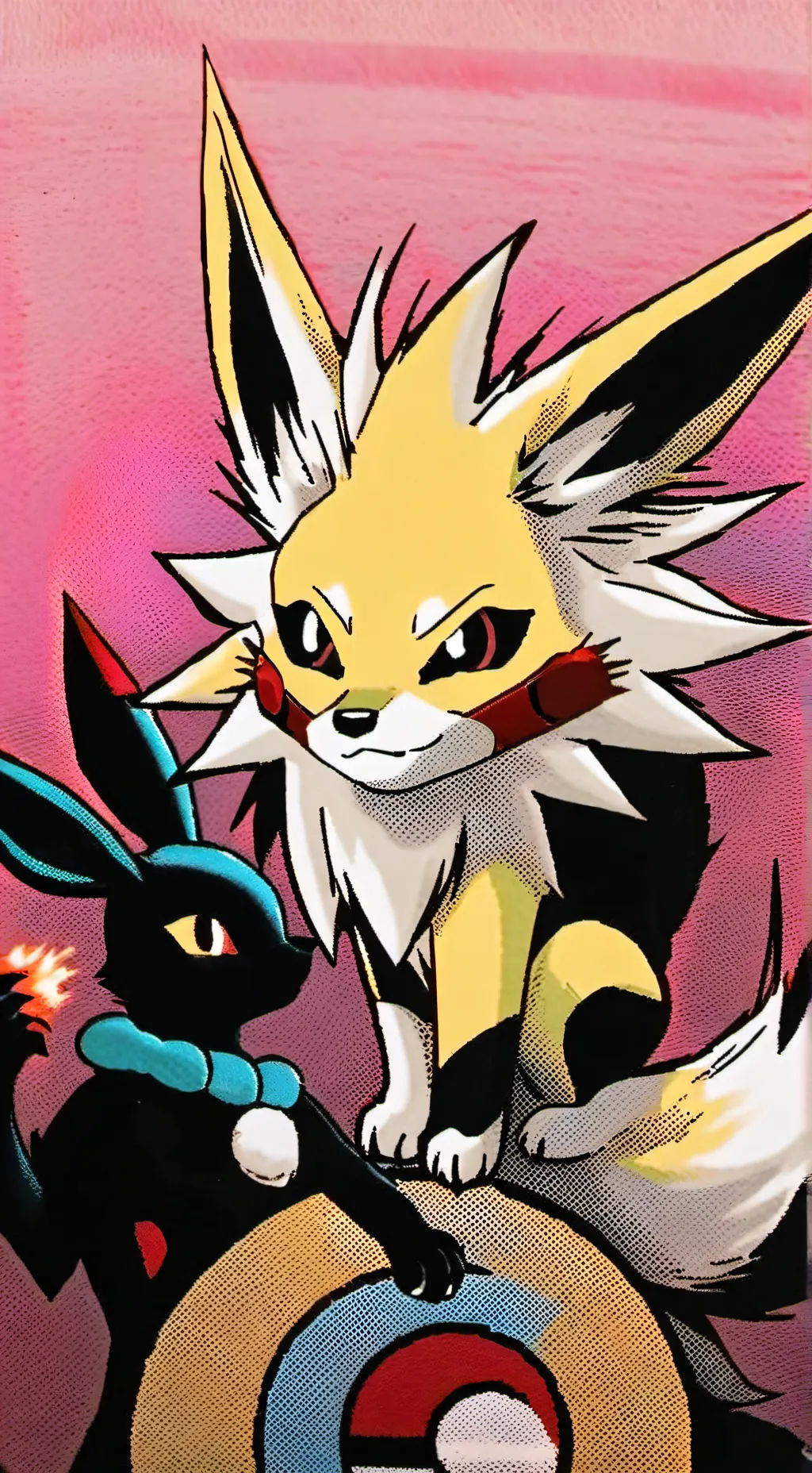 ai character: jolteon  vs umbreo background