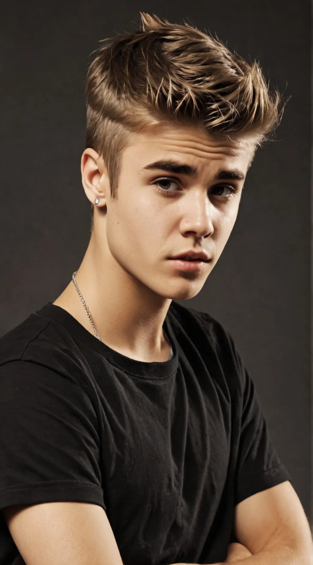 ai character: Justin Bieber  background