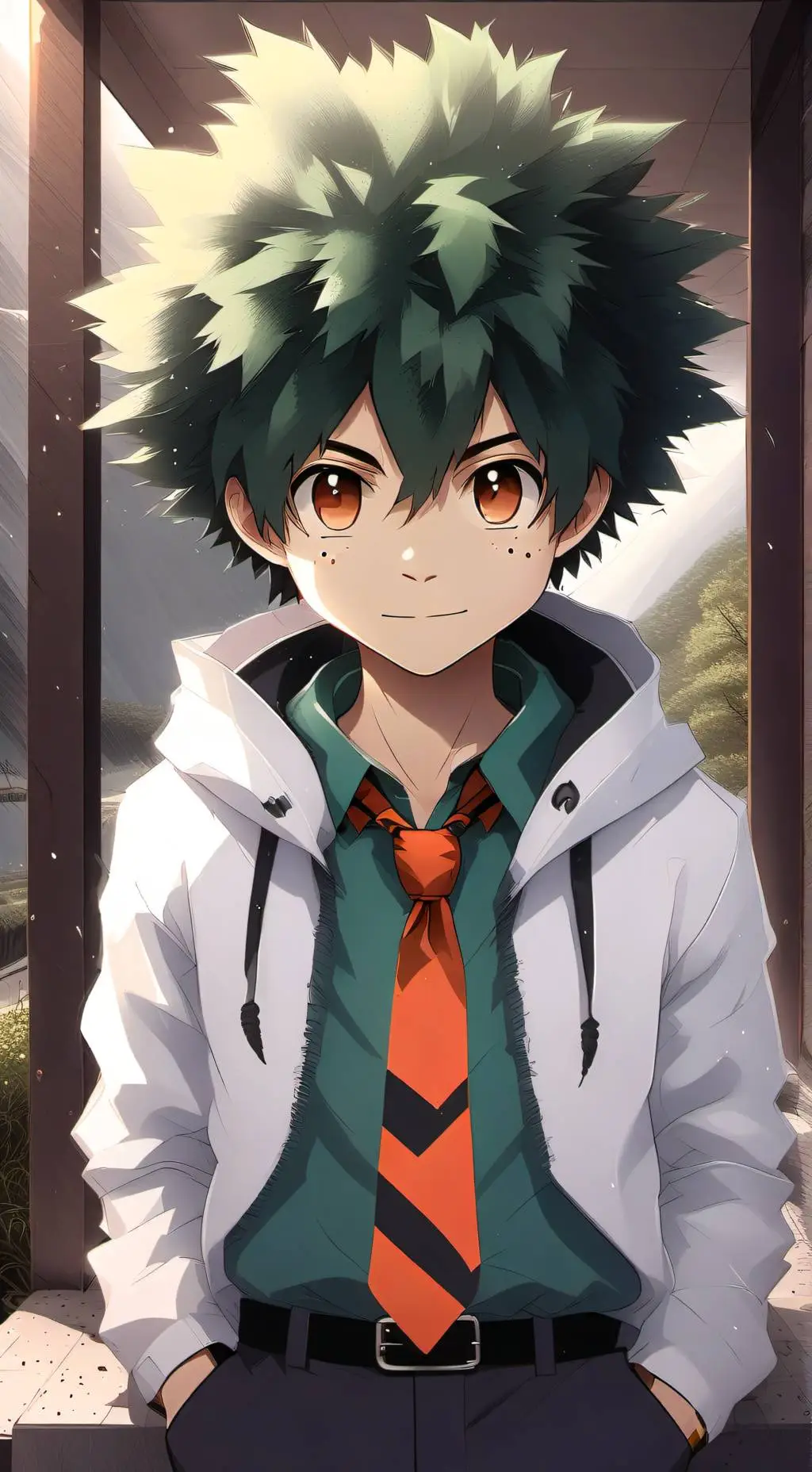 ai character: Izuku Miditoryia  background
