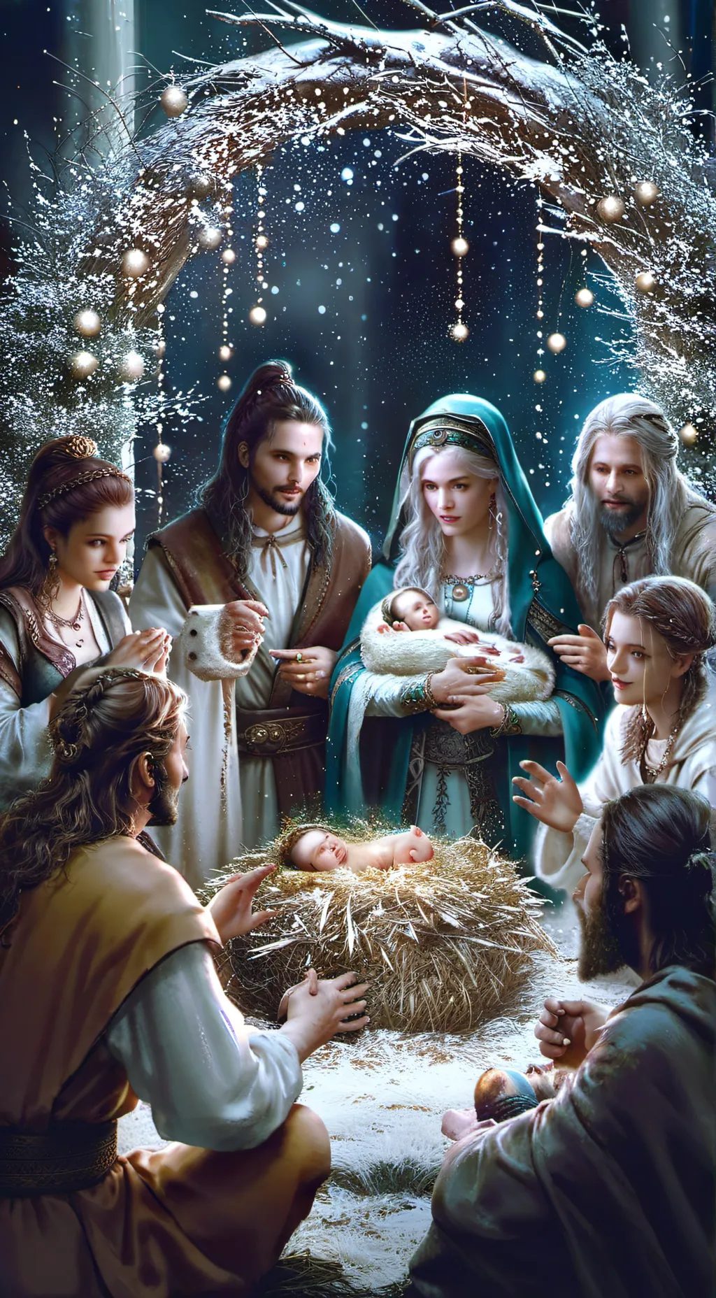ai character: Nativity! background