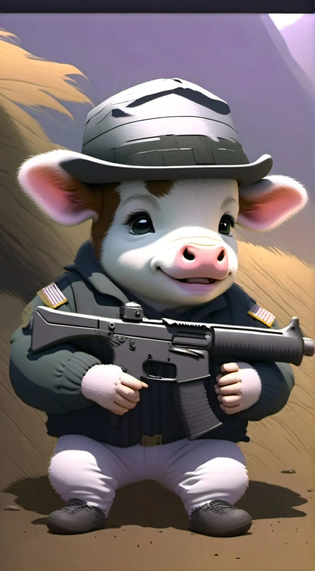 ai character: Soldier Steakchop background