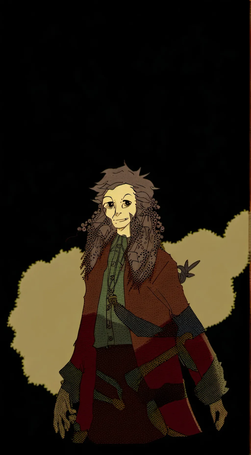 ai character: happy Harry background