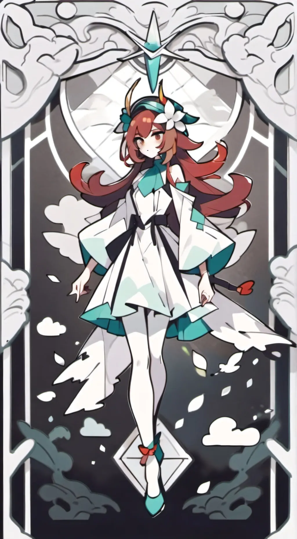 ai character: Peacock background