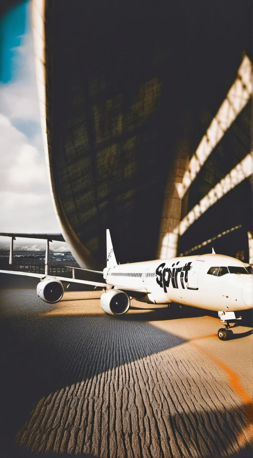 ai character: Spirit Airlines ✈️ background
