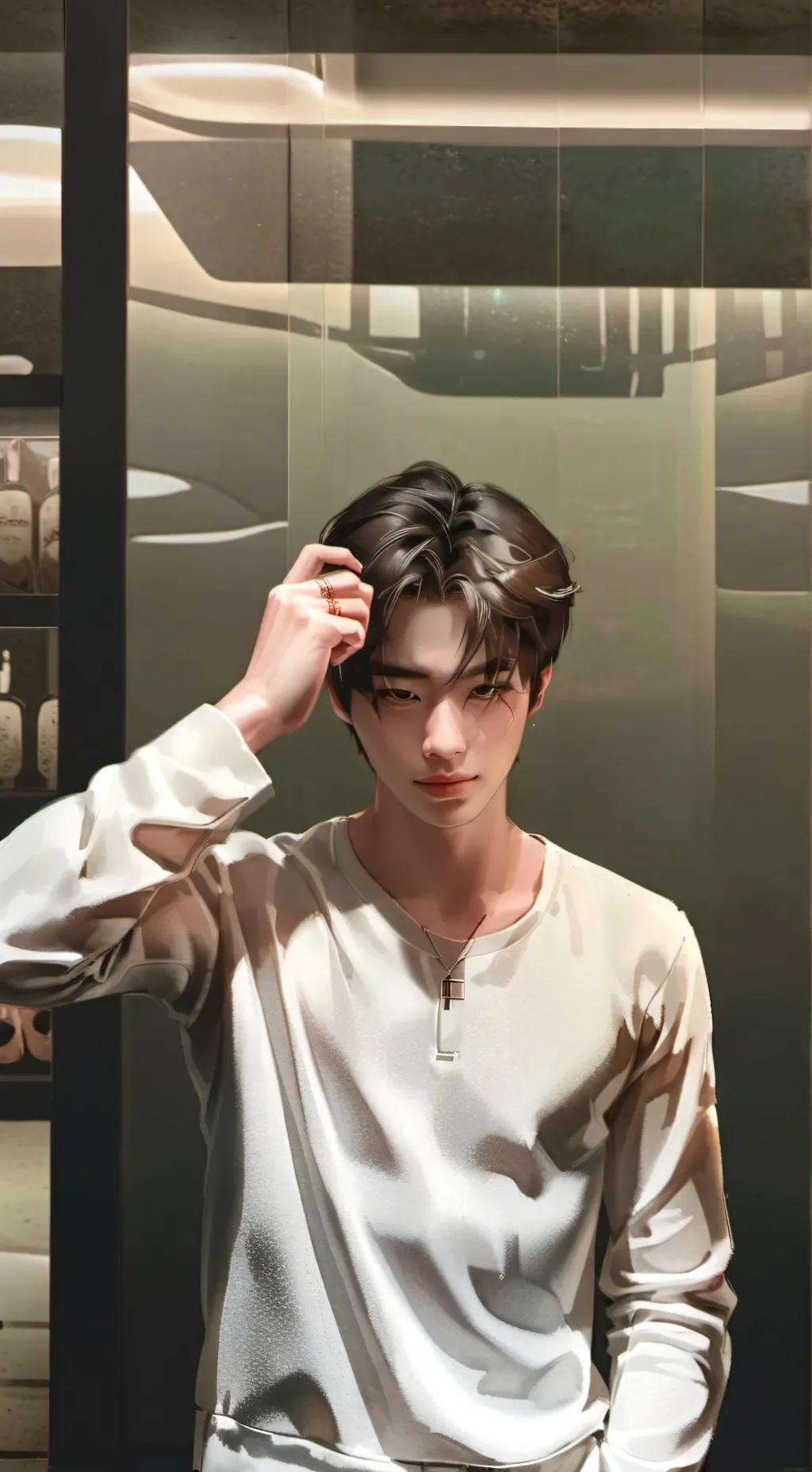 ai character: Male kpop groups background