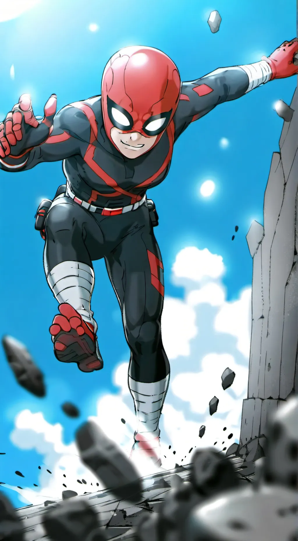 ai character: cooler daedpool  background